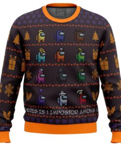 Christmas Impostor Among Us Ugly Xmas Sweater Funny Gift For Fans