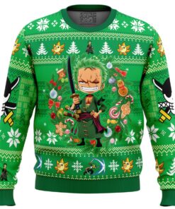 Christmas Style One Piece Character Sanji Best Ugly Xmas Sweater For Fans