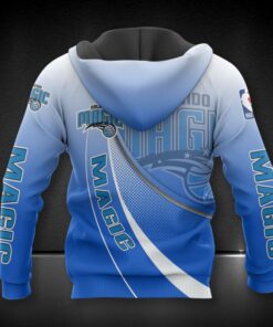 Orlando Magic Blue Gradient Curves Zip Hoodie For Fans