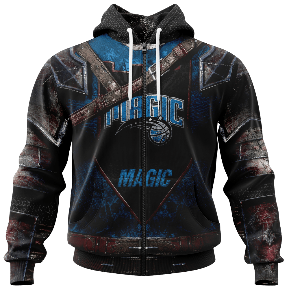 Orlando Magic Blue Mascot Scratch Best Zip Hoodie