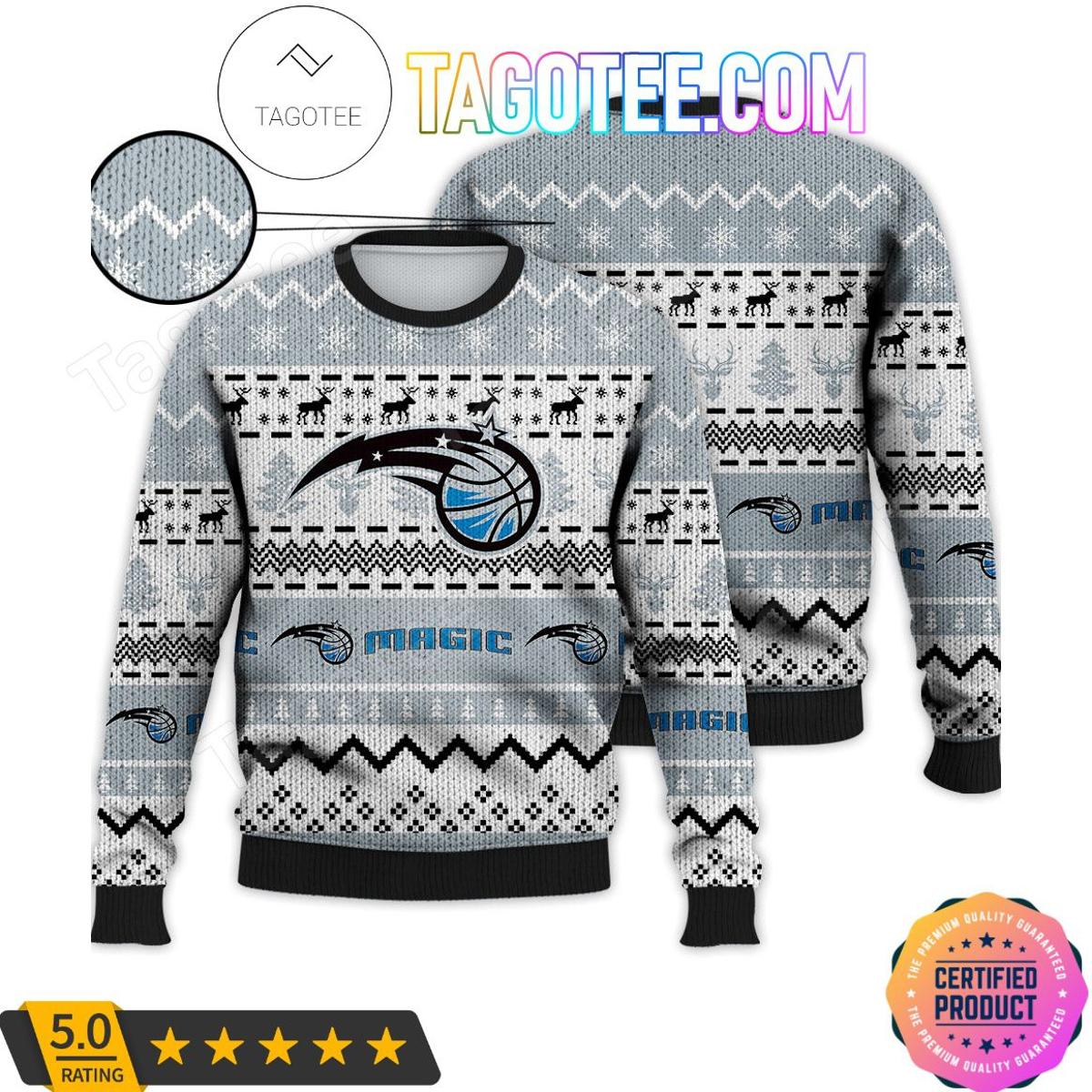 Orlando Magic Silver Best Ugly Christmas Sweater