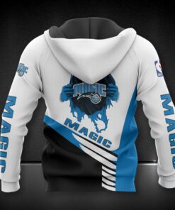 Orlando Magic White Blue Scratch Zip Up Hoodie Best Gift 2