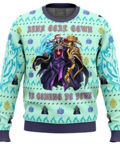 Overlord Character Ainz Ooal Gown Ugly Xmas Sweatshirt Best Gift For Fans