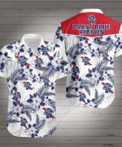 Pabst Blue Ribbon Tropical Aloha Shirt Best Hawaiian Shirt For Women Men