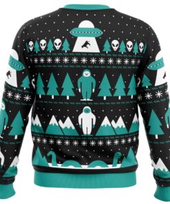 Paranormal Xmas Alien Mens Ugly Christmas Sweater