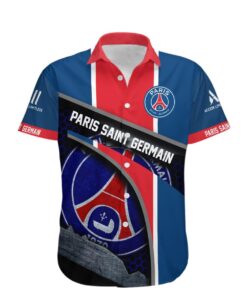Paris Saint-germain Fc 3d Logo Special Design Hawaiian Shirt Gift For Ligue 1 Fans