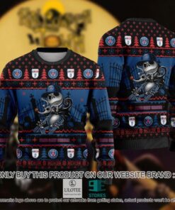 Paris Saint-germain Fc Jack Skellington Ugly Christmas Sweater