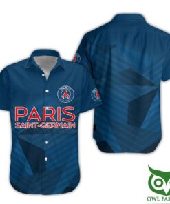 Paris Saint-germain Fc Special Simple Style Dark Blue Hawaiian Shirt Best Gift For Fans