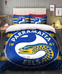 Parramatta Eels Blue Gold Stripes Doona Cover 4