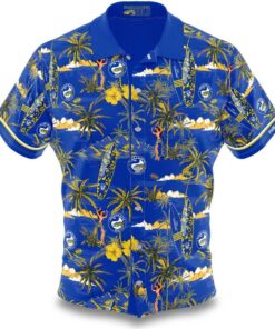 Parramatta Eels Blue Tropical Hawaiian Shirt Vintage Cheap Gifts For Fans