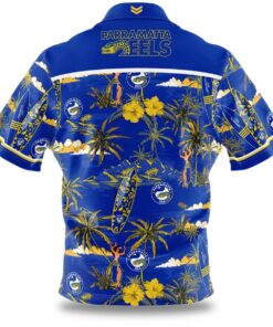 Parramatta Eels Blue Tropical Hawaiian Shirt Vintage Cheap Gifts For Fans