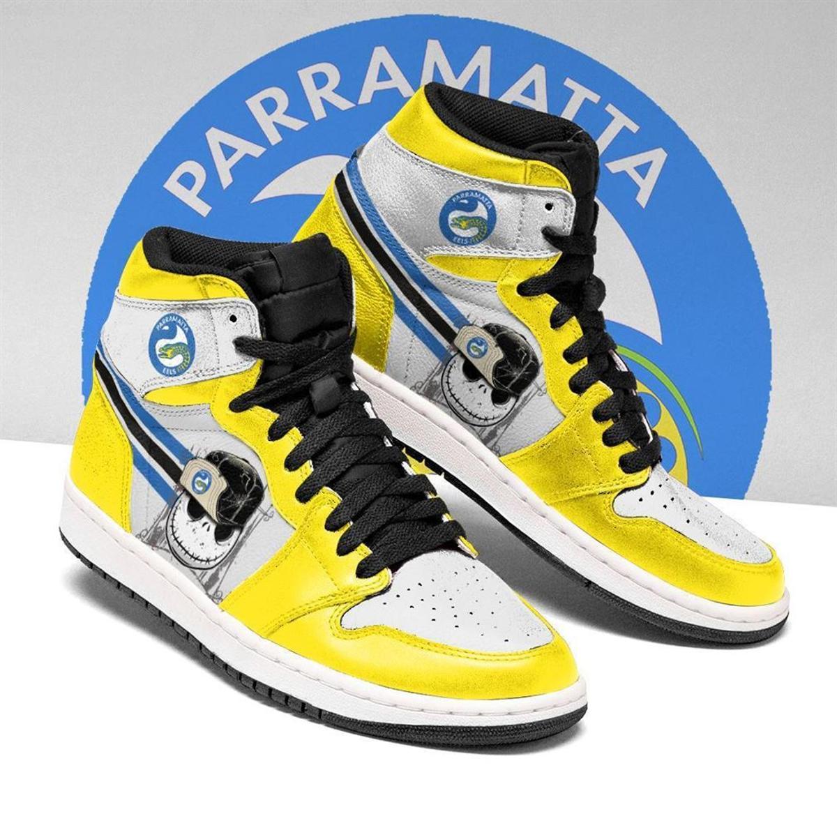 Parramatta Eels Blue Air Jordan 1 High Sneakers For Men And Women