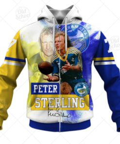Parramatta Eels Legend Peter Sterling Zip Hoodie For Fans