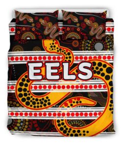 Parramatta Eels Tribal Style Black Doona Cover 3