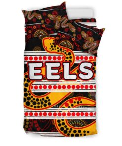 Parramatta Eels Tribal Style Black Doona Cover 4