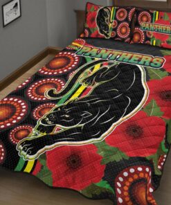 Penrith Panthers Aboriginal Anzac Day Comforter Sets 4