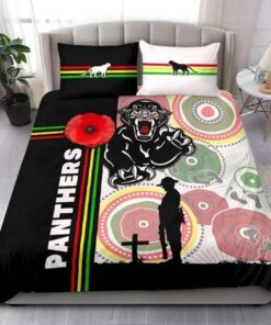 Penrith Panthers Anzac Day Doona Cover Gifts For Lovers 1