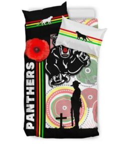 Penrith Panthers Anzac Day Doona Cover Gifts For Lovers