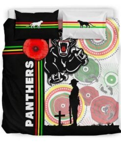 Penrith Panthers Anzac Day Doona Cover Gifts For Lovers 4