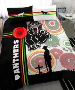 Penrith Panthers Anzac Day Doona Cover Gifts For Lovers 5