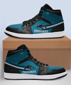 Penrith Panthers Black Blue Air Jordan 1 High Sneakers Best Gift For Fans