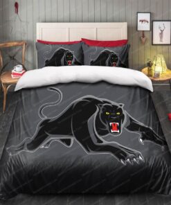 Penrith Panthers Black Edition Comforter Sets Gifts For Lovers 4