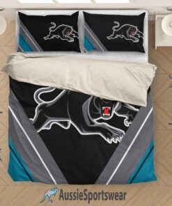 Penrith Panthers Black Gray Edition Bedding Set Gift For Fans 3