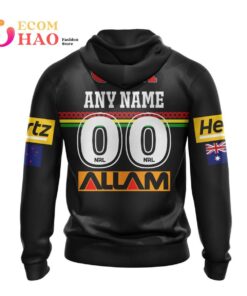 Penrith Panthers Custom Name Number 2022 Anzac Day Zip Up Hoodiefunny Gift For Fans 2