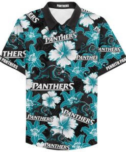Penrith Panthers Floral Tropical Vintage Hawaiian Shirt Funny Gift For Fans