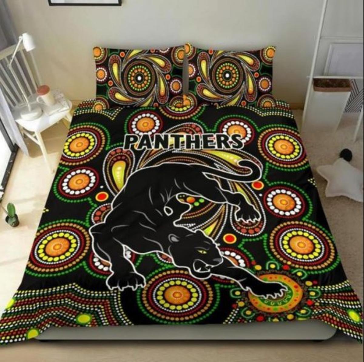 Penrith Panthers Black Mascot Doona Cover