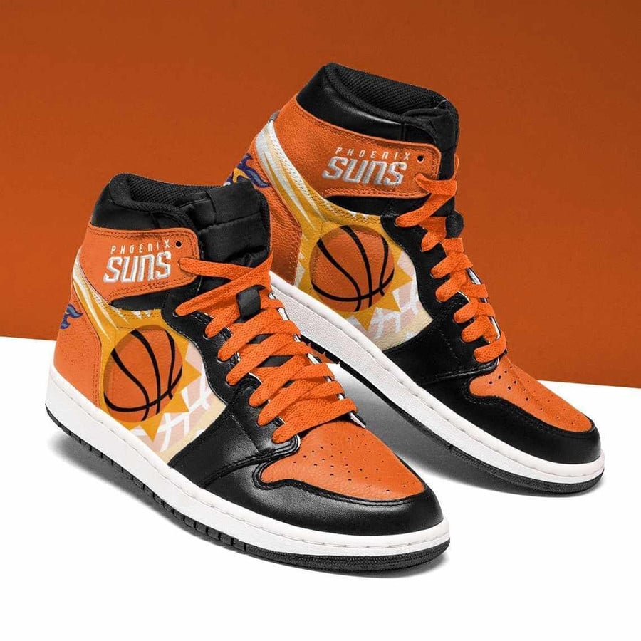 Phoenix Suns White Purple Air Jordan 1 High Sneakers Gift