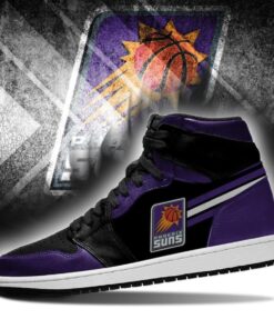 Phoenix Suns Purple Black Air Jordan 1 High Sneakers Best Gift For Fans 3