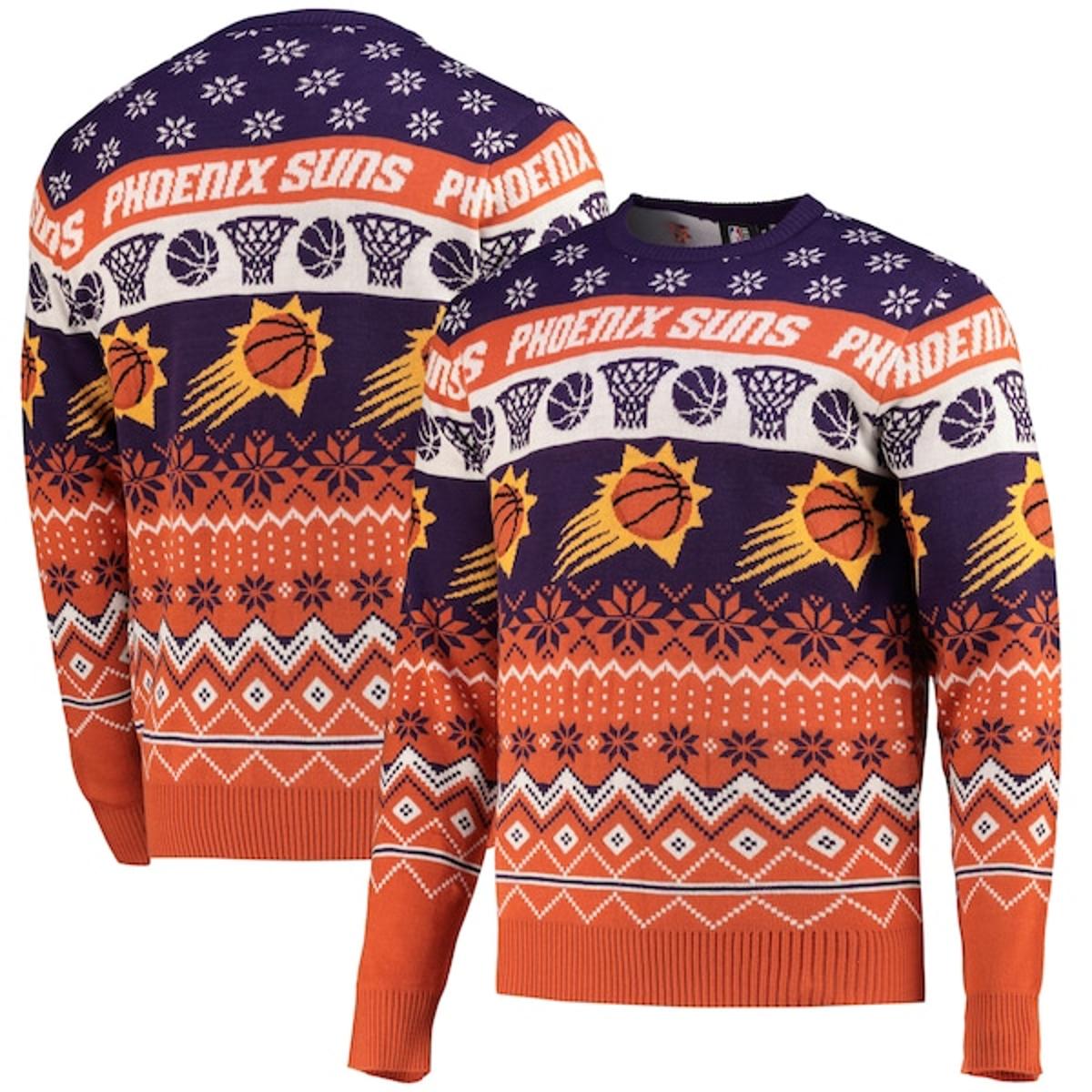 Phoenix Suns Yellow Black  Best Ugly Christmas Sweater