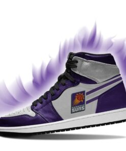 Phoenix Suns White Purple Air Jordan 1 High Sneakers Gift 3