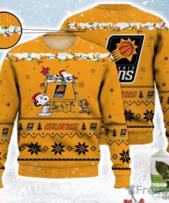 Phoenix Suns Yellow Snoopy Ugly Christmas Sweater For Men And Women