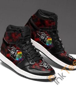 Pink Floyd Black Air Jordan 1 High Sneakers V1