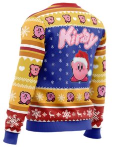 Pink Puff Christmas Kirby Ugly Christmas Sweater Best Gift For Nintendo Game Fans 3