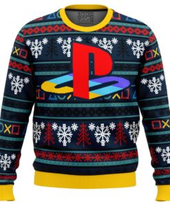 Playstation Logo Ugly Christmas Sweater Best Xmas Gift For Gamers