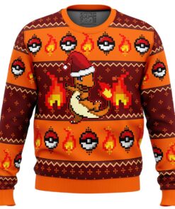 Pokemon Charmander Christmas Style Orange Red Xmas Sweater Best Fan Gifts