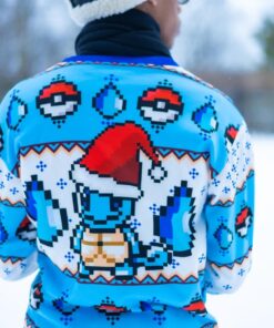 Pokemon Squirtle White Blue Ugly Christmas Sweater Best Xmas Gift Ideas For Fans 3