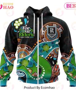 Port Adelaide Custom Name Number Special Design Naidoc Zip Hoodie For Fans