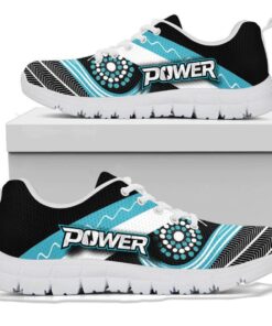 Port Adelaide Indigenous Black Teal Running Shoes For Fans