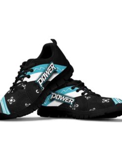 Port Adelaide Indigenous Black Teal Running Shoes For Fans 4