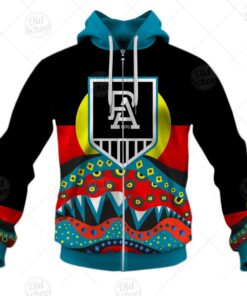 Port Adelaide Indigenous Zip Up Hoodie For Fans 1