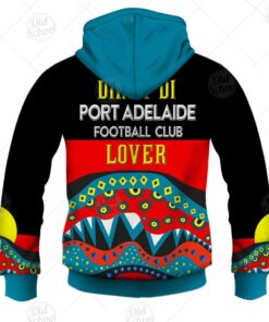 Port Adelaide Indigenous Zip Up Hoodie For Fans 2