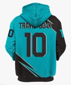 Port Adelaide Travis Boak Zip Hoodie For Men And Women