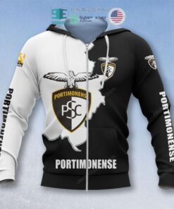 Portimonense Sc Black White Zip Hoodie Best Gift For Fans