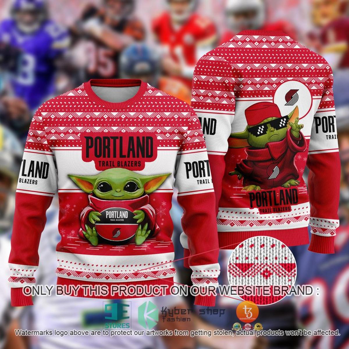 Portland Trail Blazers The Grinch Ugly Christmas Sweater For Fans