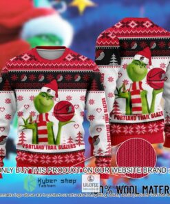 Portland Trail Blazers The Grinch Ugly Christmas Sweater For Fans