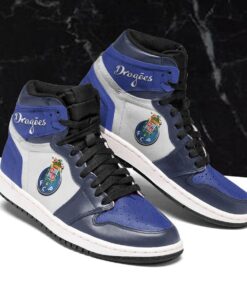 Porto Blue White Dragoes Air Jordan 1 High Sneakers For Fans